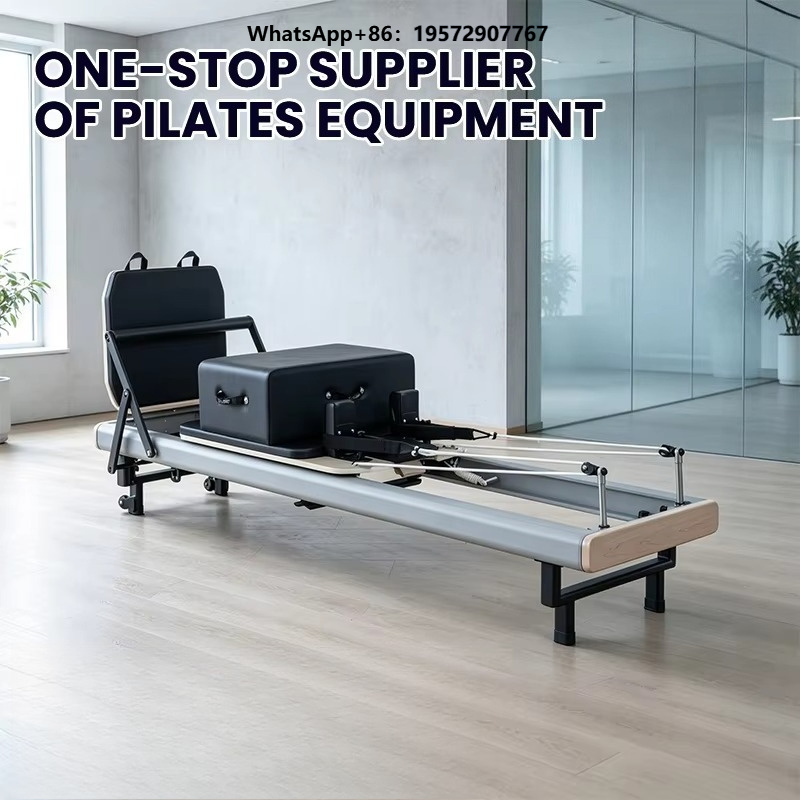 Yoga Fitness Pilates Reformer - Commercial Grade Aluminum Pilates Reformer Bed