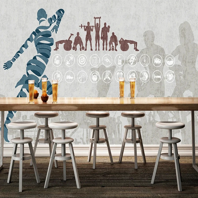Yoga Fitness Gym Photos - Custom Modern Sports Pattern Wallpaper Abstract