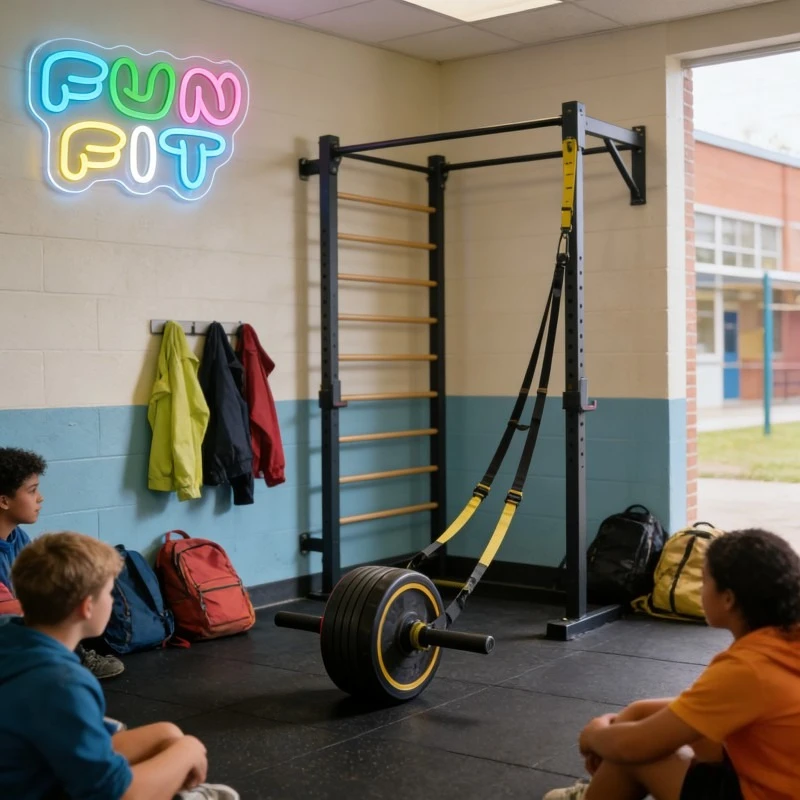 Fun Fit Neon Sign LED Cartoon  - đánh giá và giá Yoga Fitness Rooms