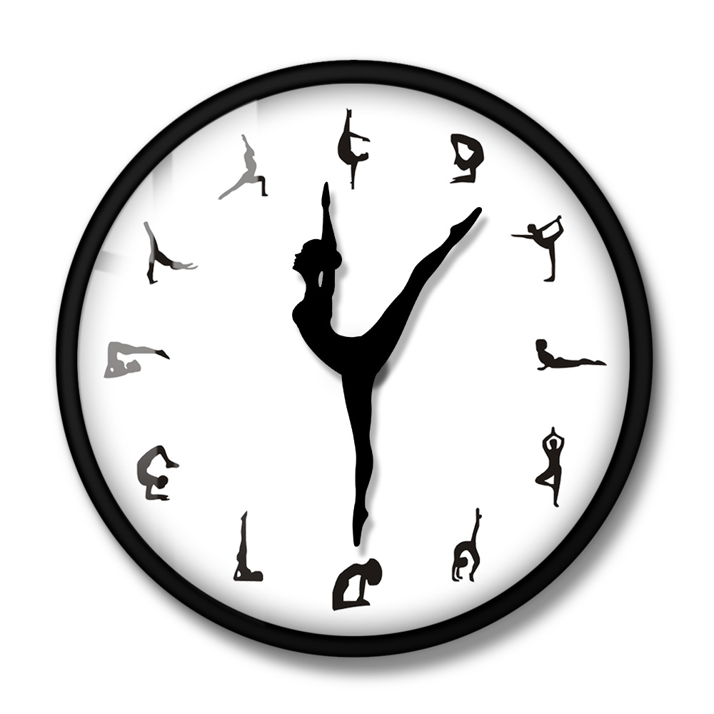 Tư Thế Yoga Đồng Hồ Treo Tường - đánh giá và giá Yoga Fitness Watch