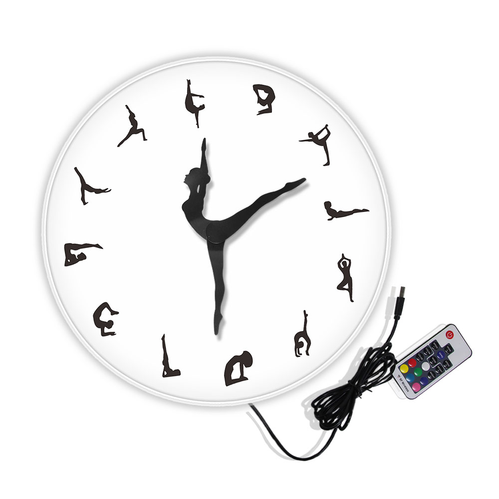 Tư Thế Yoga Đồng Hồ Treo Tường - đánh giá và giá Yoga Fitness Watch