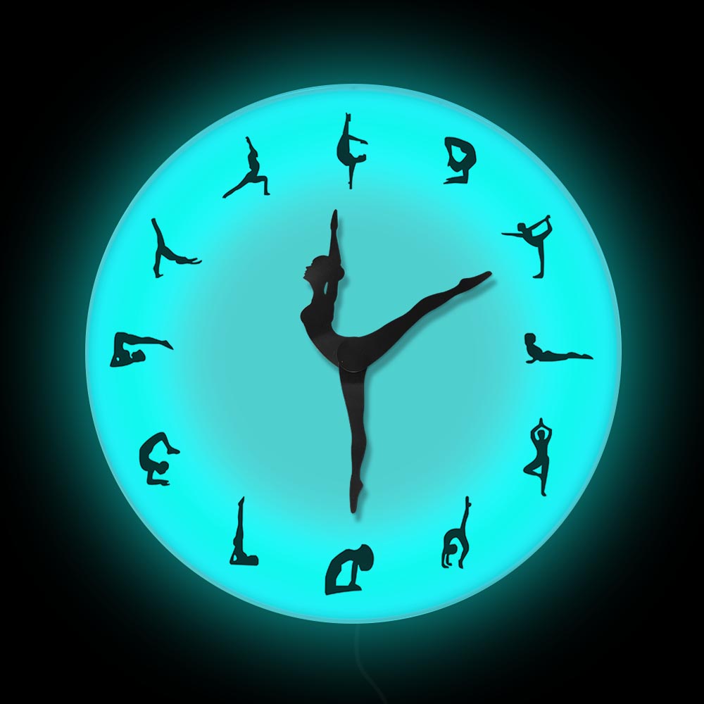 Tư Thế Yoga Đồng Hồ Treo Tường - đánh giá và giá Yoga Fitness Watch