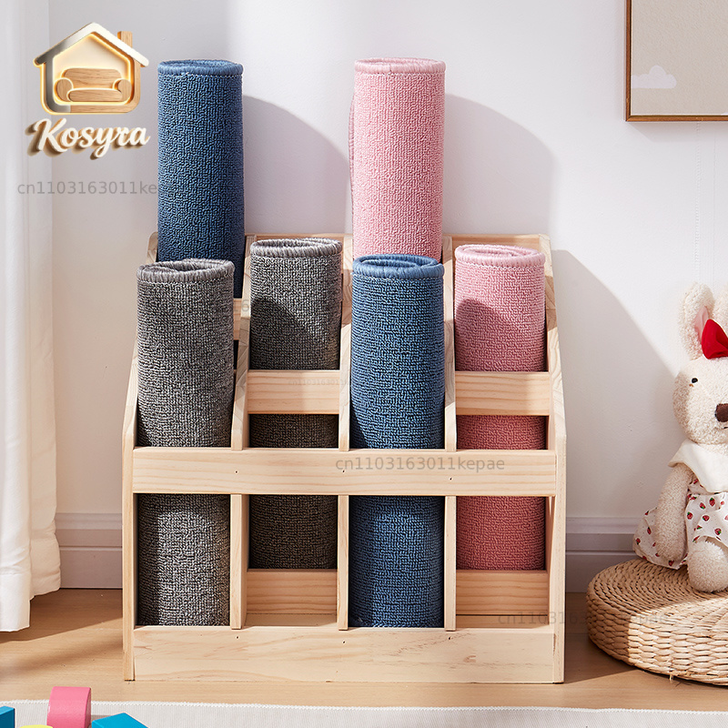 Solid Wood Floor Storage Rack  - đánh giá và giá Yoga Fitness Rooms