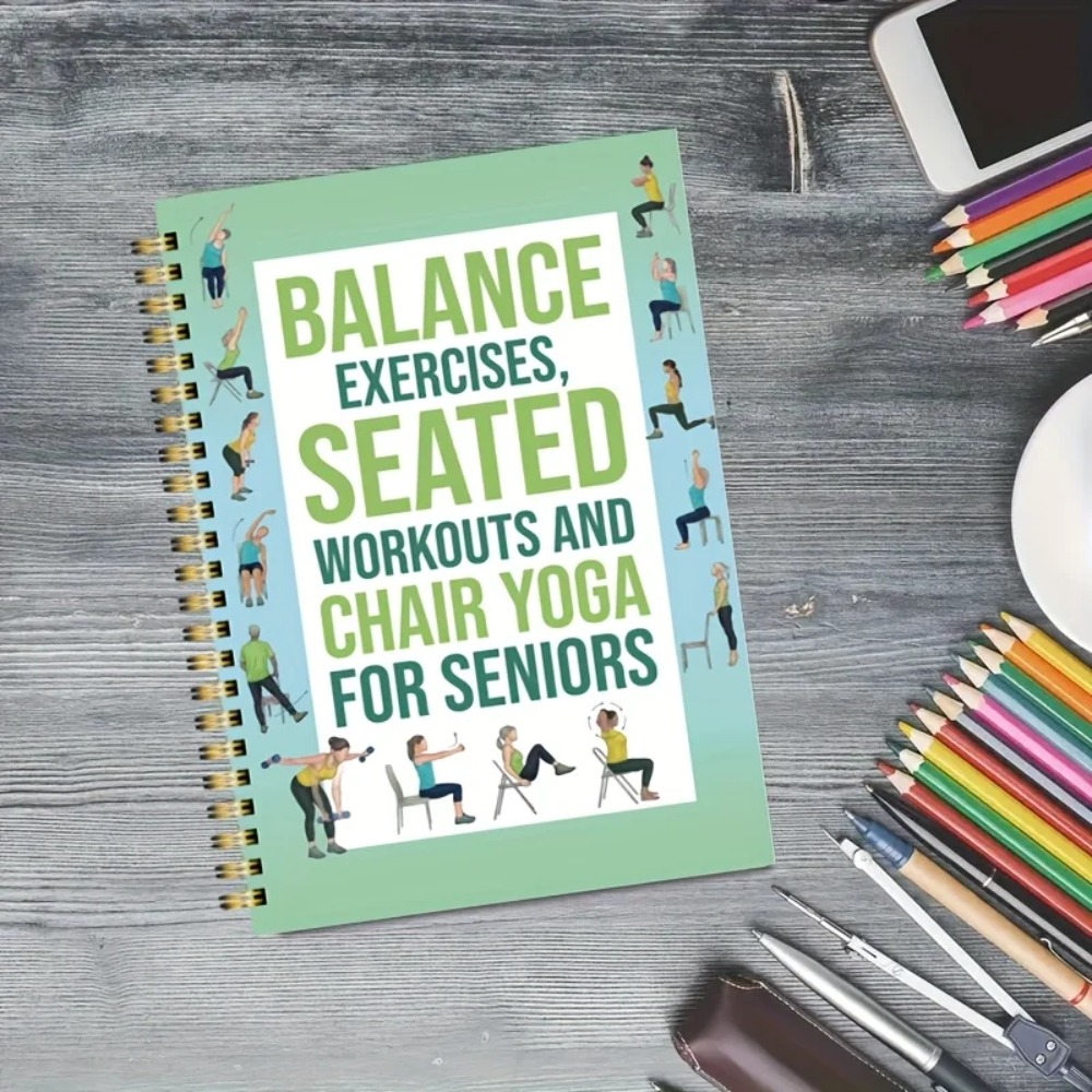 Chair Yoga Exercise Notebook F - đánh giá và giá Yoga Fitness Journal