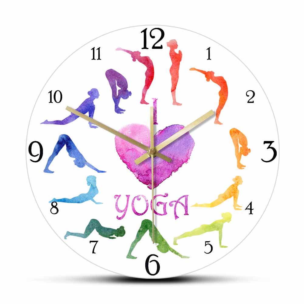 I Love Yoga Watercolor Paintin - đánh giá và giá Yoga Fitness Watch