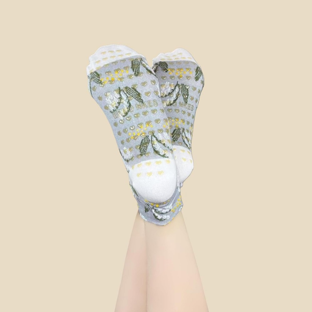 Floral Jacquard Yoga Socks for - đánh giá và giá Yoga Daily Fitness