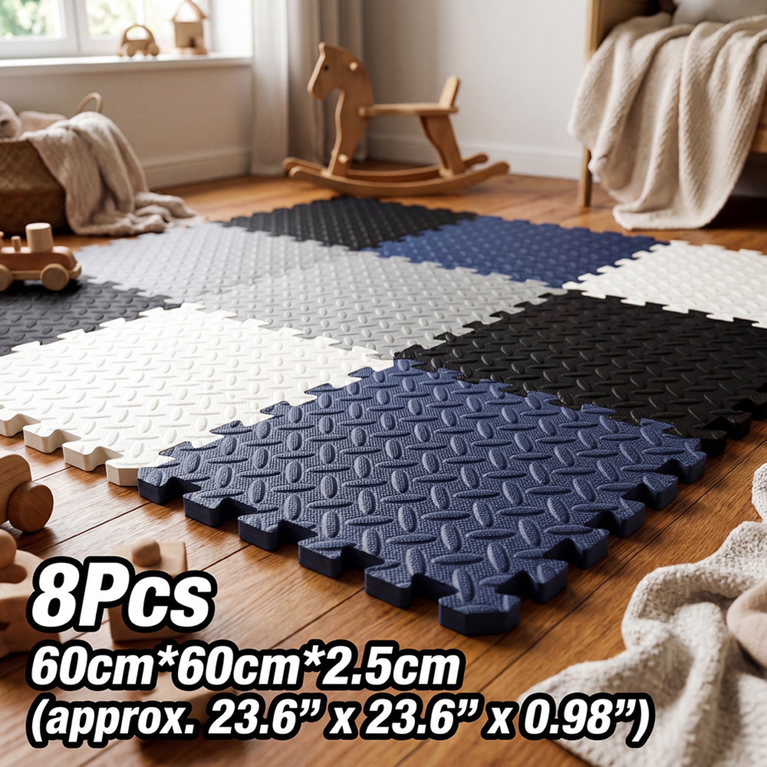 8Pcs 60x60cm EVA Foam Mat Livi - đánh giá và giá Yoga Fitness Rooms