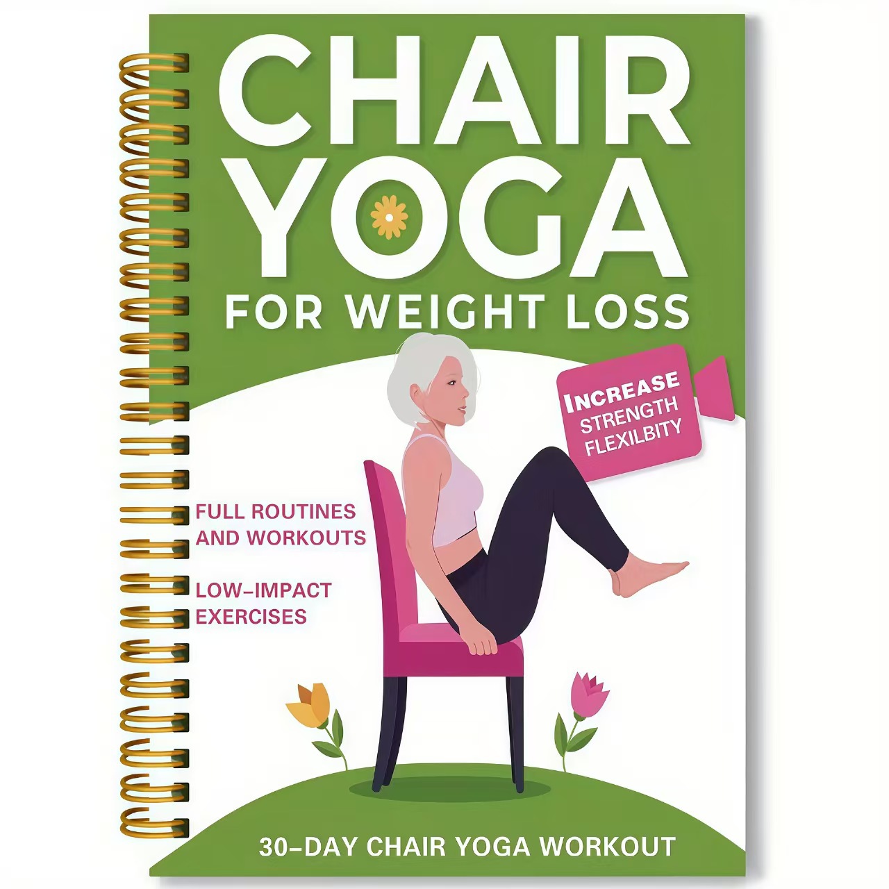 Chair Yoga Exercise Notebook F - đánh giá và giá Yoga Fitness Journal