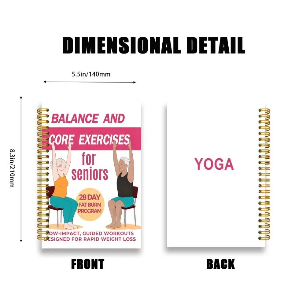 Chair Yoga Exercise Notebook F - đánh giá và giá Yoga Fitness Journal