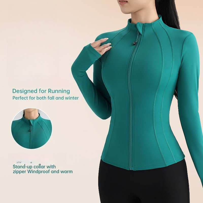 Women Zip Up Long Sleeve Yoga  - đánh giá và giá Yoga Daily Fitness
