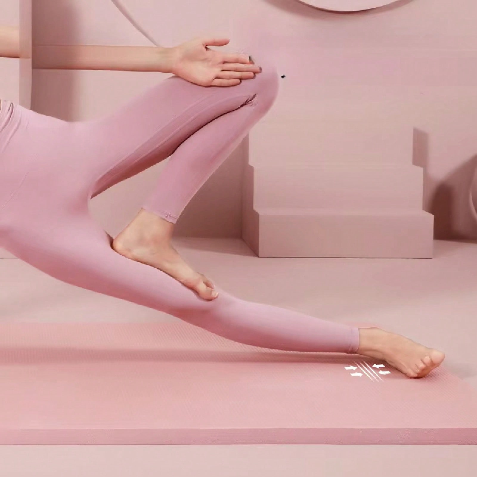 185*61CM Pink Non Slip Yoga Ma - đánh giá và giá Yoga Daily Fitness