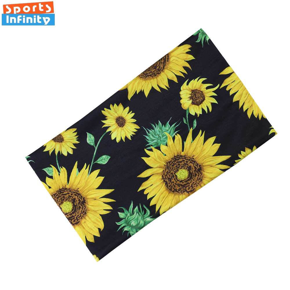 Sunflower Printed Elastic Wide - đánh giá và giá Yoga Daily Fitness